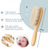 Infographie brosse bébé douce avec dimensions et informations traduites en français - Bébé Lova