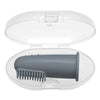 Brosse à dents doigt grise en silicone avec rangement hygiénique pour soins dentaires bébé - Bébé Lova