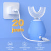 Brosse à dents électrique enfant DinoBrush bleue avec charge USB-C et jusqu'à 20 jours d'autonomie - Bébé Lova