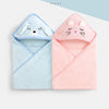 Duo de capes de bain BathCape bleue à capuche ours et rose à capuche chat - Bébé Lova