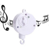 Carillon musical blanc en plastique avec notes de musique décoratives - Bébé Lova