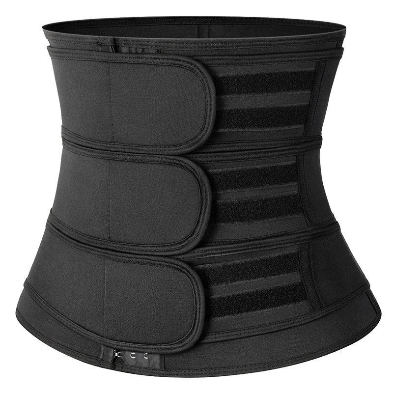 Ceinture gainante triple noire présentée seule sur fond clair - Bébé Lova