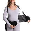 Ceinture maternité PrenaBelt noire vue de face bretelles - Bébé Lova