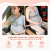 Infographie SafeDrive Pro confort longs trajets 4 icônes protège confort sécurise idéal - Bébé Lova