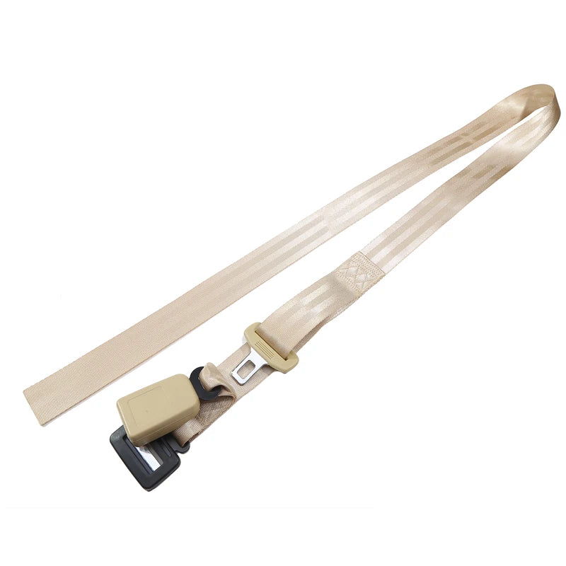 SafeDrive variante beige déroulé vue plat fond blanc boucle complète - Bébé Lova