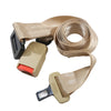 SafeDrive variante beige enroulé vue plat fond blanc boucle métal - Bébé Lova