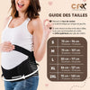 BellyWrap guide tailles S M L XL 2XL tour de ventre mesurez flèche - Bébé Lova