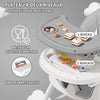 Plateau repas double niveau amovible et lavable pour chaise haute bébé évolutive - Bébé Lova