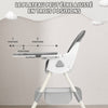 Plateau réglable sur trois positions pour chaise haute bébé pliable évolutive - Bébé Lova