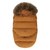Chancelière évolutive poussette CozyNest coloris camel à col fourrure - Bébé Lova
