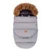 Chancelière évolutive poussette CozyNest coloris gris à col fourrure - Bébé Lova