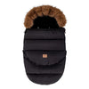 Chancelière évolutive poussette CozyNest coloris noir à col fourrure - Bébé Lova