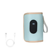 Chauffe-biberon portable USB bleu avec câble de recharge inclus - Bébé Lova