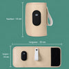 Dimensions détaillées du chauffe-biberon portable USB avec système de fixation - Bébé Lova