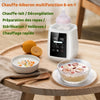 Chauffe-biberon 6-en-1 utilisé pour chauffer lait et repas de bébé sur une table en bois - Bébé Lova