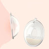 Vue de profil et face du collecteur de lait maternel discret en silicone - Bébé Lova