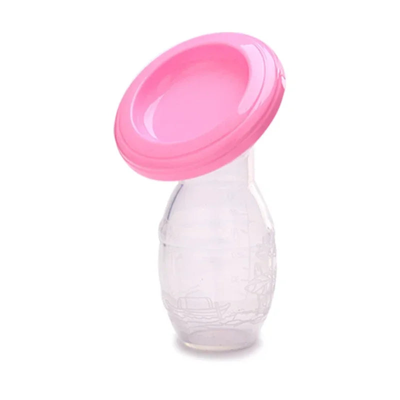 Collecteur SiliCollect packshot rose silicone couvercle hygiénique stockage - Bébé Lova