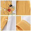 Détails de la combinaison bébé : motif ourson imprimé, tissu coton, boutons-pression et coutures de manche renforcées - Bébé Lova