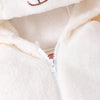 Fermeture éclair blanche et doublure intérieure chaude de la combinaison bébé - Bébé Lova