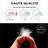 Infographie qualité de l'ensemble de ski bébé garni à 90% de duvet de canard blanc, chaud, léger et moelleux - Bébé Lova