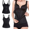 Corset gainant sauna noir avec fermeture zippée et agrafes avant pour affiner la taille - Bébé Lova