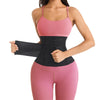 Corset gainant noir avec bandes ajustables porté avec tenue rose sportive - Bébé Lova