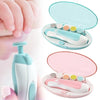Kit coupe-ongles électrique bébé rose et bleu avec coffret de rangement et embouts interchangeables - Bébé Lova