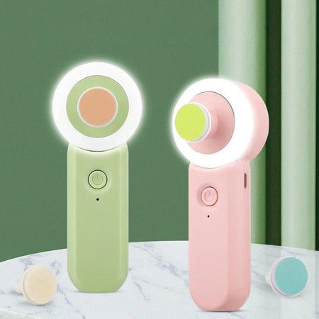 Coupe-ongles électrique lumineux bébé coloris vert et rose avec lumière LED intégrée et têtes de limage interchangeables - Bébé Lova