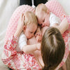 TwinPillow jumeaux allaitement simultané rose - Bébé Lova