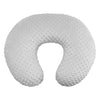 Coussin d’allaitement gris perle en forme U pour bébé avec texture moelleuse - Bébé Lova