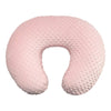 Coussin d’allaitement rose poudré en forme U avec housse douce texturée - Bébé Lova