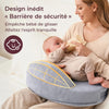 Coussin d'allaitement avec barrière de sécurité intégrée empêchant bébé de glisser - Bébé Lova