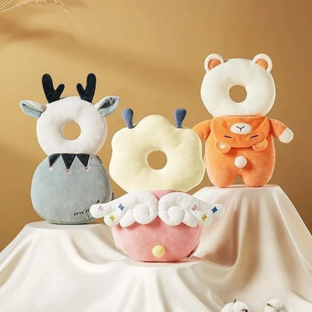 Collection de coussins anti-chute bébé avec modèles cerf, ange et ours - Bébé Lova