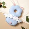 Coussin anti-chute bleu respirant avec ailes blanches - Bébé Lova