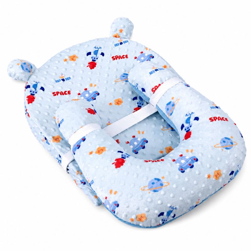 Coussin anti-reflux bébé motif espace avec maintien ergonomique - Bébé Lova