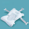 Coussin de bain bébé flottant motif étoiles bleu vu de trois-quarts - Bébé Lova
