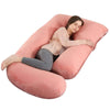FullBodyPillow variante saumon mannequin sommeil latéral coussin G rose fond blanc - Bébé Lova