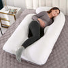 FullBodyPillow variante blanc mannequin enceinte sommeil latéral coussin G écru lit beige - Bébé Lova