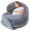CPillow mannequin enceinte allongée coussin C gris position confortable - Bébé Lova