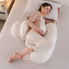 Femme enceinte dormante coussin grossesse LateralPillow blanc texture losange - Bébé Lova