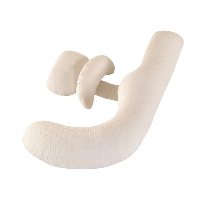 Coussin SoftPillow beige forme U isolé fond blanc - Bébé Lova