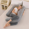 Femme blonde lifestyle coussin grossesse GVelvet velours cristal soutien - Bébé Lova