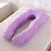 FleecePillow variante orchidée coussin U polaire violet vue plat matelas blanc - Bébé Lova