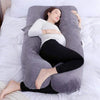 FleecePillow mannequin sommeil latéral coussin U gris polaire grand format lit blanc - Bébé Lova