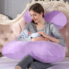 FleecePillow maman allaitement bébé coussin U violet orchidée lit baroque - Bébé Lova