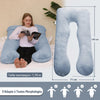 Dimensions du coussin de grossesse U Pillow adapté à toutes les morphologies - Bébé Lova
