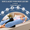 Coussin de grossesse U ergonomique soulageant le dos, les jambes et le ventre - Bébé Lova