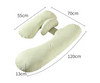 USidePillow dimensions coussin U 120cm 70cm 55cm 13cm - Bébé Lova