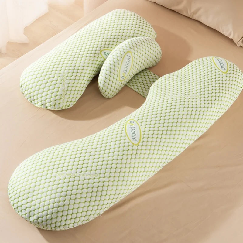Coussin USidePillow forme U vue plat sommeil grossesse - Bébé Lova