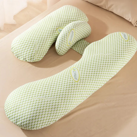 Coussin USidePillow forme U vue plat sommeil grossesse - Bébé Lova